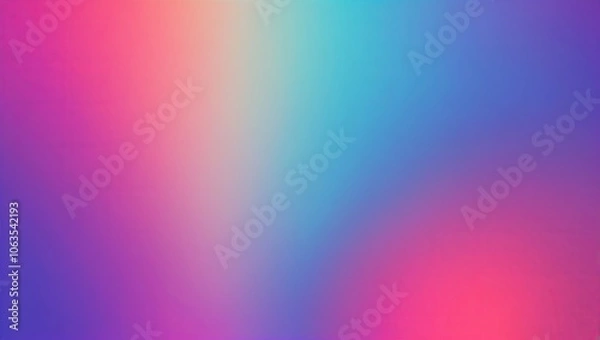 Fototapeta Flat gradient from hot pink to electric blue with subtle fade. Created with generative AI technology