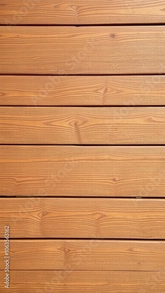 Fototapeta Brown wooden planks arranged horizontally with a weathered, rustic texture, horizontal, aged
