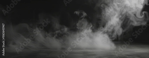Obraz Smoke on a black background
