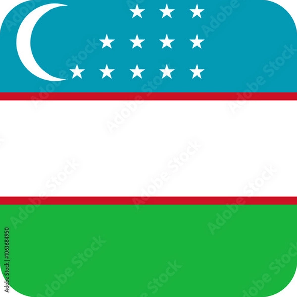 Fototapeta Country flag icon design in different shapes ecstatic 