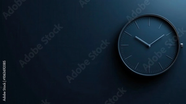 Obraz Digital clock background with large blank text area, timely concept, business text input, time is money