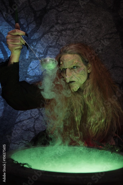 Obraz Witch brewing magic
