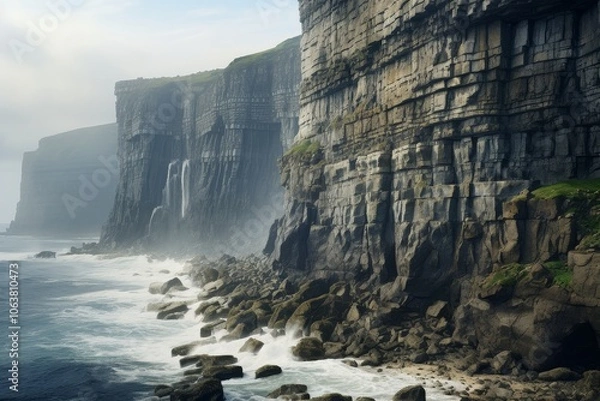 Fototapeta Coastal Cliffs Captivate with Majestic Views