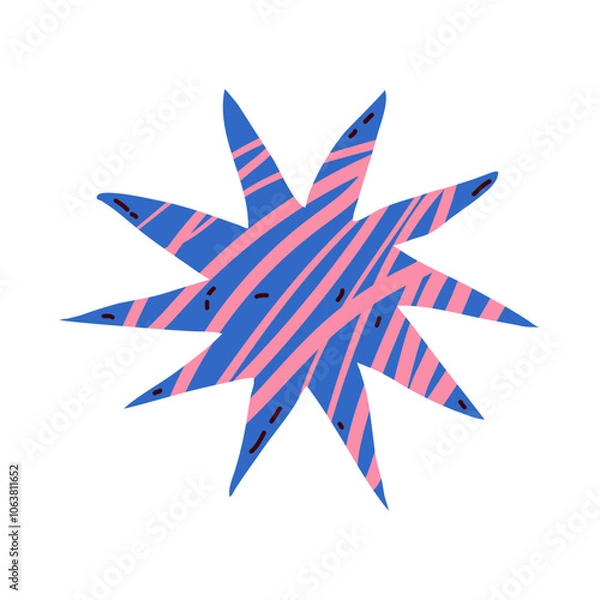 Obraz purple star hand draw style figure