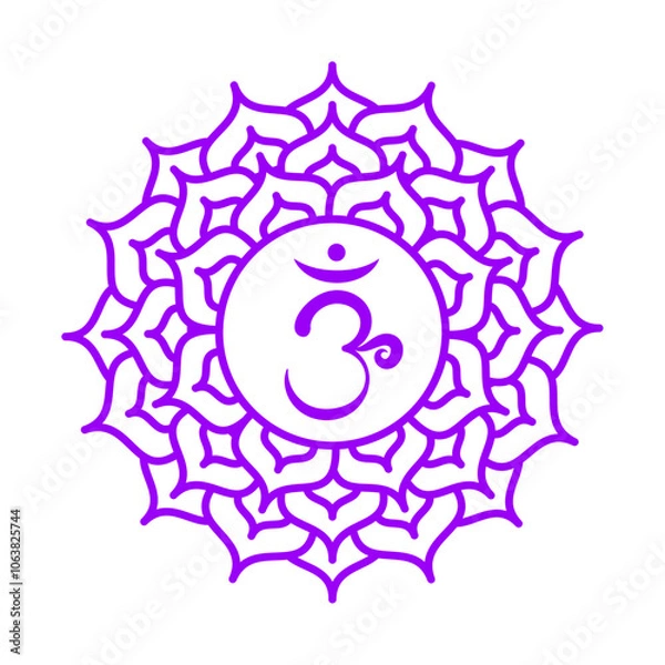 Obraz crown chakra sahasrara mandala