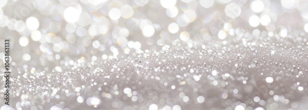 Fototapeta Abstract background with sparkles, glow and bokeh
