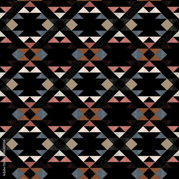 Fototapeta Navajo ethnic pattern - vector illustration.