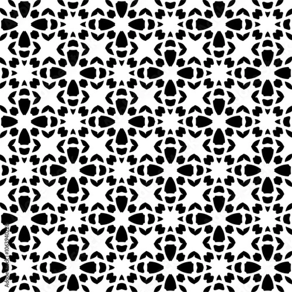 Fototapeta Seamless texture for fashion, textile design,  wallpaper, banner, card, invitation, backgrounds ,wrapping paper, fabrics and home decor. Simple repeat pattern. Black and white color.