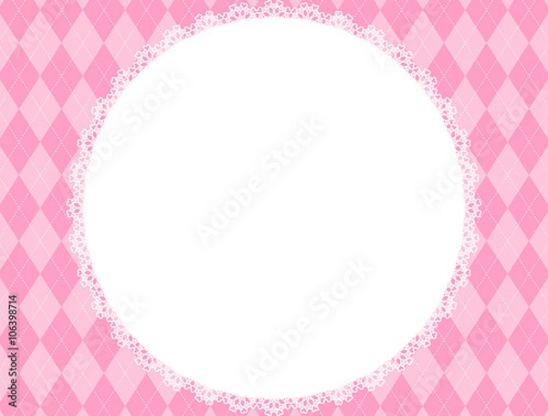 Fototapeta サークル　レース 　アーガイル背景 