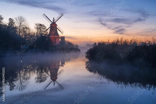 Fototapeta Greetsieler Windmühle