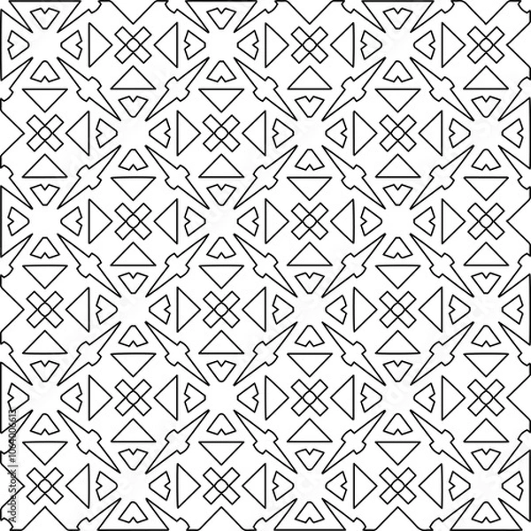 Fototapeta Abstract shapes from lines. Vector graphics for design, prints, decoration, cover, textile, digital wallpaper, web background, wrapping paper, clothing, fabric, packaging, cards.Line pattern.