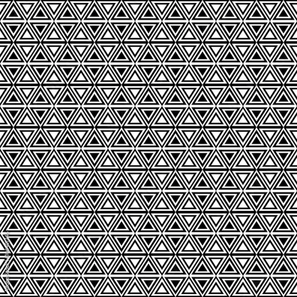 Fototapeta Seamless Geometric Pattern | Triangles | Black-and-White 2
