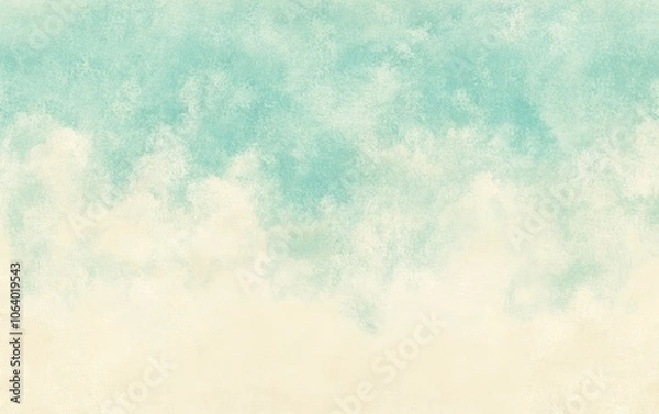 Fototapeta A soft, textured background featuring light blue and cream tones, evoking a serene sky or abstract landscape.