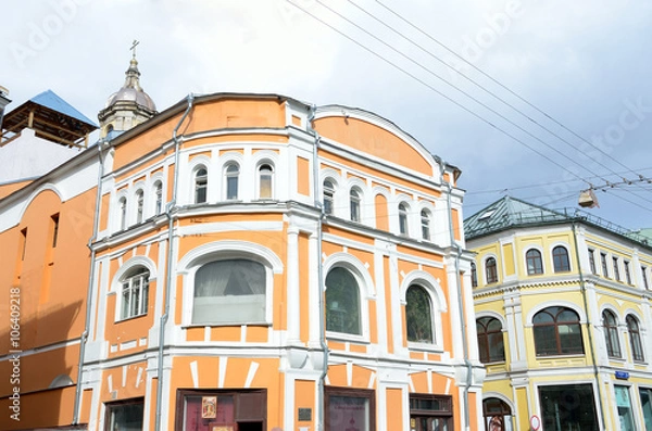 Fototapeta Москва, улица Ильинка, храм Ильи Пророка