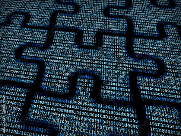 Fototapeta Puzzle in digital background 