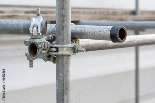 Obraz Scaffolding Bracket ,scaffolding elements, steel pipe scaffold,