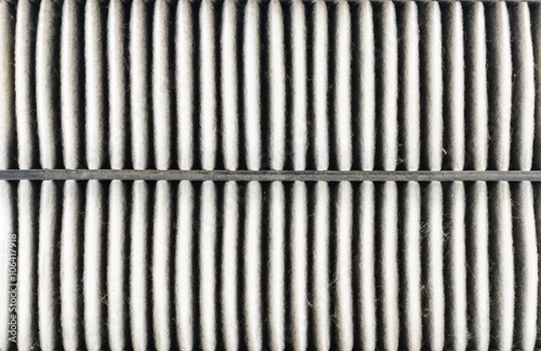 Fototapeta Used air filter for car, auto spare part