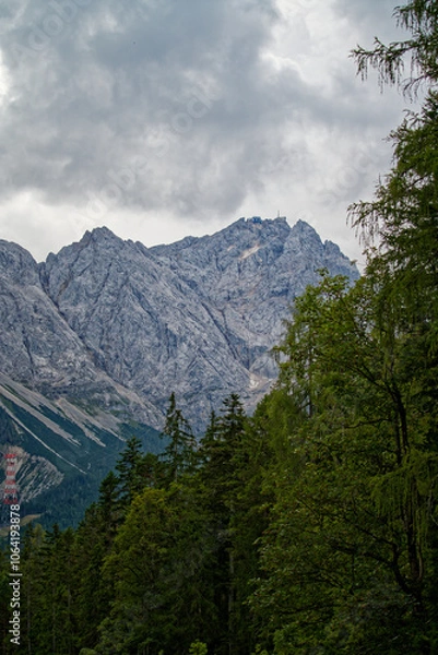 Obraz Scenic Mountain Landscape with Lush Forest