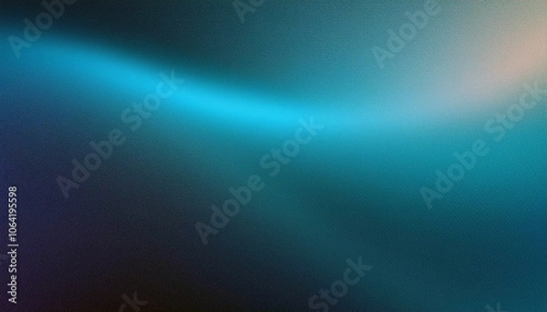 Obraz Serene Teal Gradient: Tranquil Hues