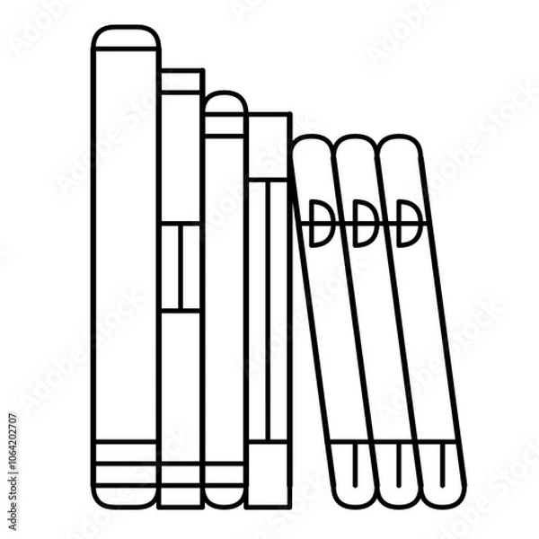 Obraz illustration of books 