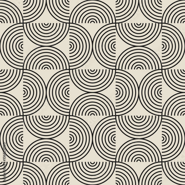 Obraz Vector seamless geometric pattern.Linear pattern. Wallpapers for your design. Vector illustration.