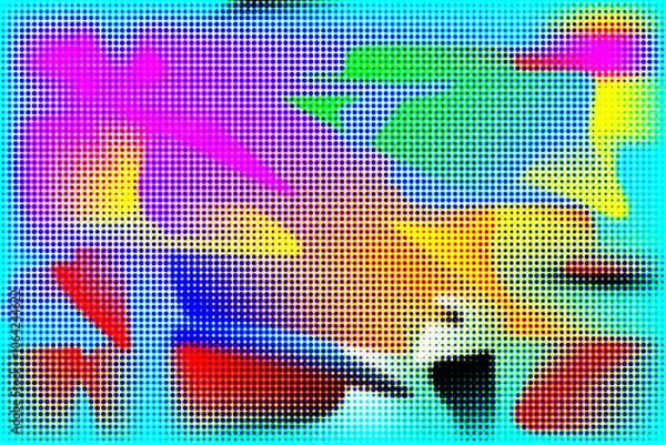 Obraz Halftone celeste