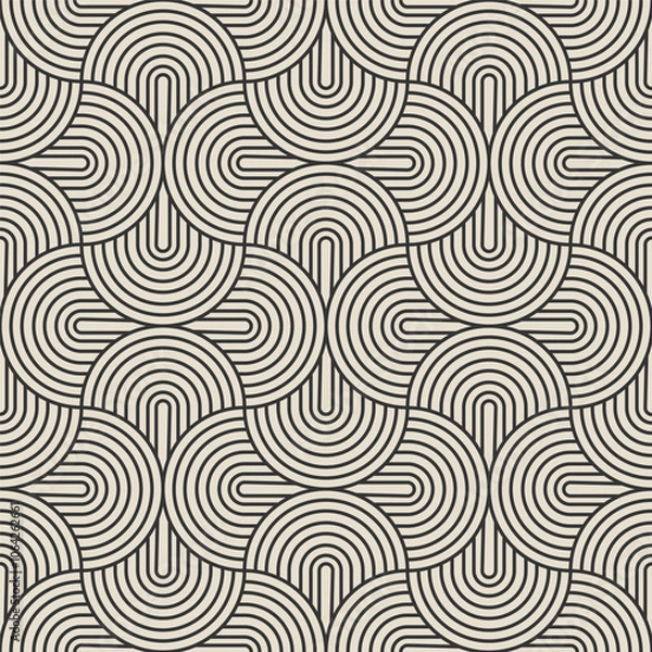 Fototapeta Vector seamless geometric pattern.Linear pattern. Wallpapers for your design. Vector illustration.