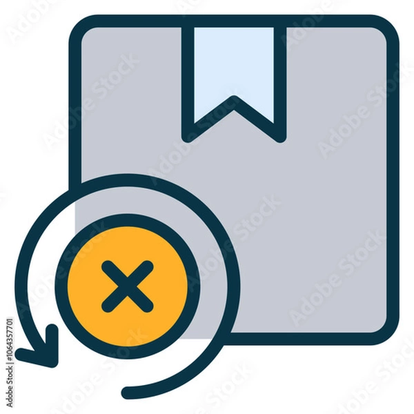 Obraz Unavailable Outline Color Icon