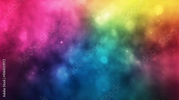 Fototapeta Abstract Rainbow Background with Glowing Lights and Blurred Texture