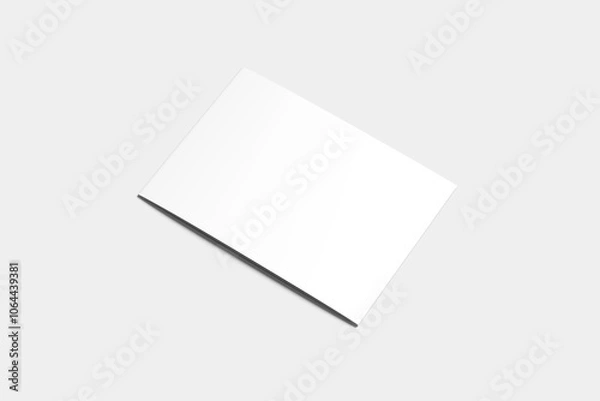 Fototapeta A4 Landscape Brochure Blank Background