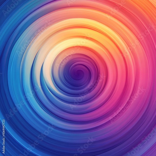 Fototapeta Colorful Abstract Spiral Vortex Background