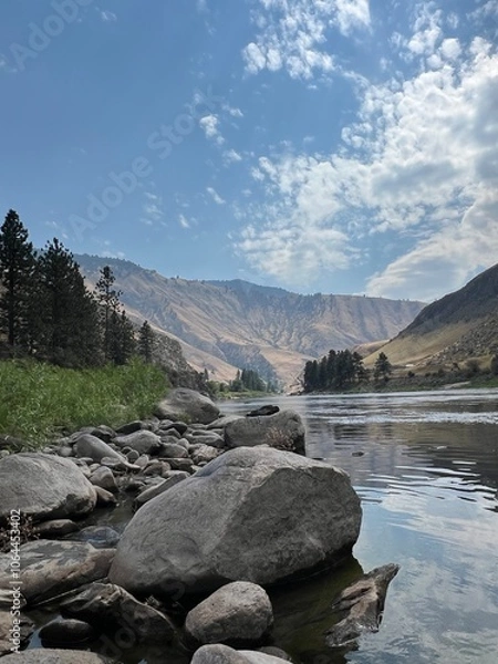 Obraz River and Clouds