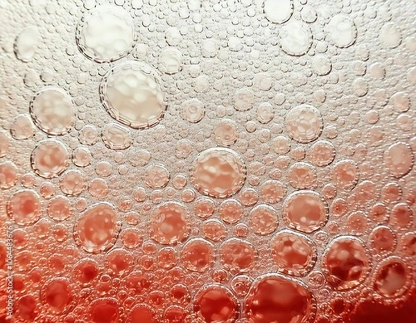 Obraz fizzy bubbly grapefruit soda foam carbonation texture closeup macro background