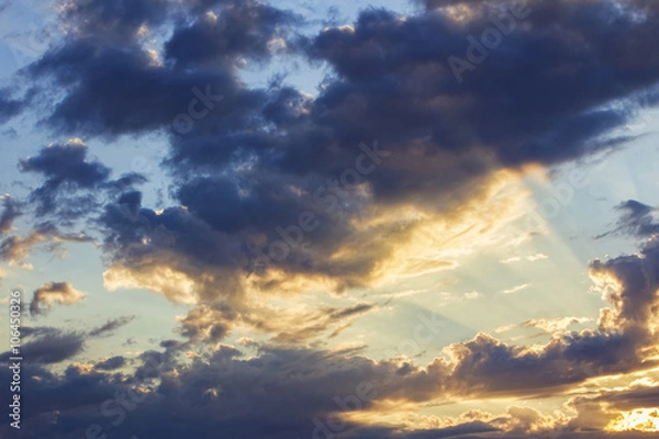 Fototapeta Clouds in sunset