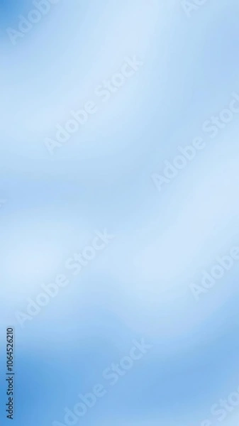Fototapeta Beautiful monochromatic gradient subtle color blend of blue and white tones, transition, minimalist