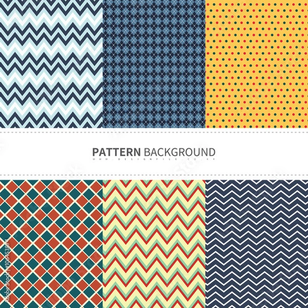 Fototapeta 문양 패턴 일러스트