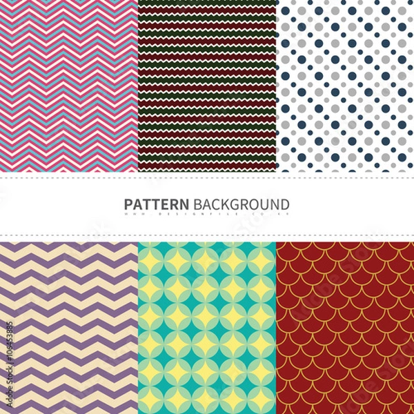 Fototapeta 문양 패턴 일러스트