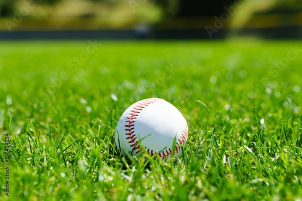 Obraz Baseball at a baseball field in California mountains