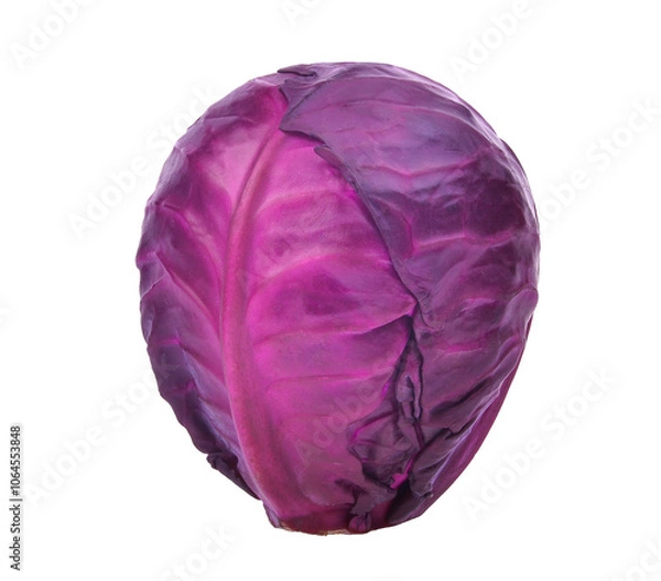 Fototapeta whole of red cabbage vegetable isolated, png