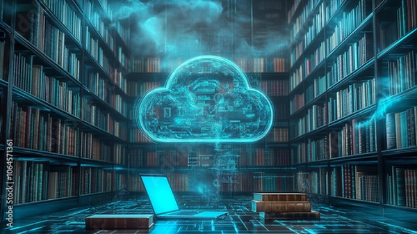 Fototapeta Featuring the latest document management technologies in action, including smart devices and advanced software solutions, enhancing organizational productivity, cloud-based collaboration
