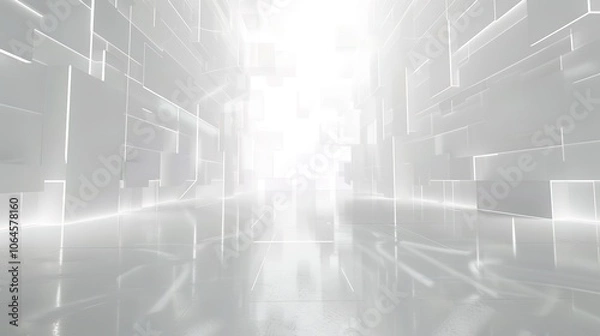 Obraz White Dynamic Display Background - a captivating and modern visual. The white dynamic background creates an engaging and stylish scene.