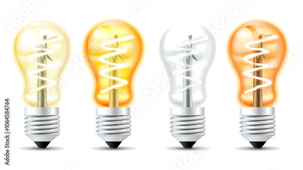 Fototapeta Wind Energy Light Bulbs Featuring a Wind Power Plant Icon Design Generative AI