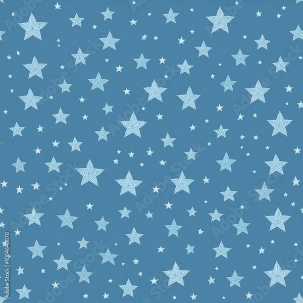 Fototapeta 다양한 별 패턴의 배경 일러스트
(Background illustration with various star patterns)