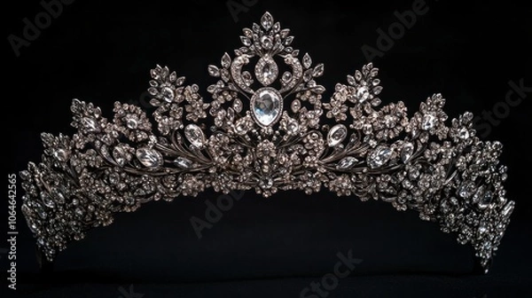 Obraz Crown on a plain background with intricate detailing, elegant and sophisticated, fit for royalty