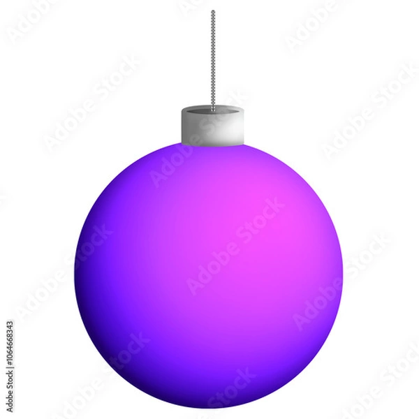 Obraz blue christmas ball
