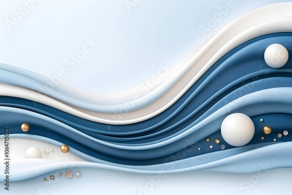 Obraz Layered Blue Design for Corporate Cover