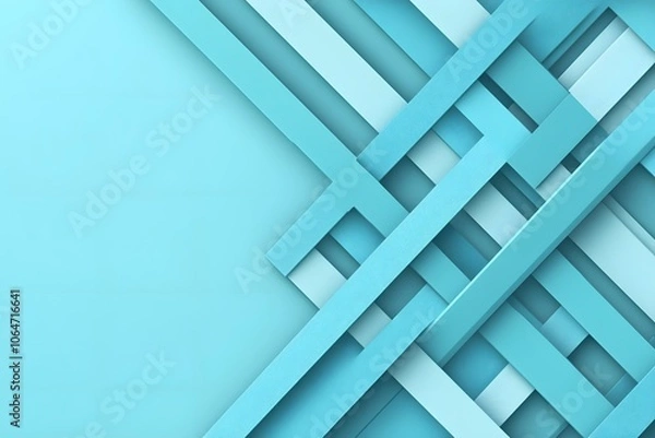 Fototapeta Stylish Business Banner with Vibrant Blue Geometry