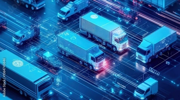 Obraz Effective logistics management is crucial for businesses to stay competitive in today's fast-paced market.