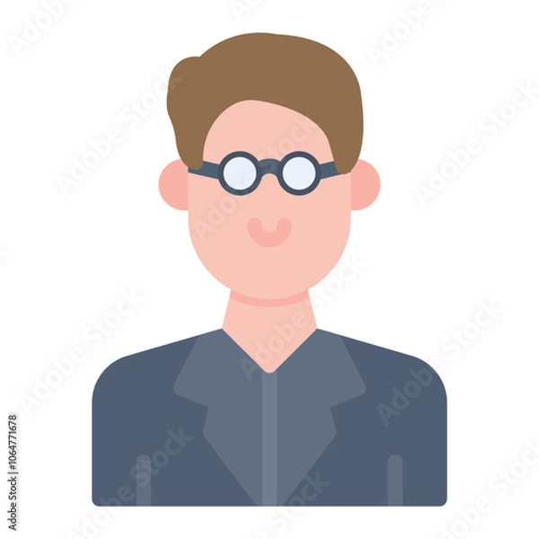 Fototapeta Professor icon vector image. Can be used for Archeology.