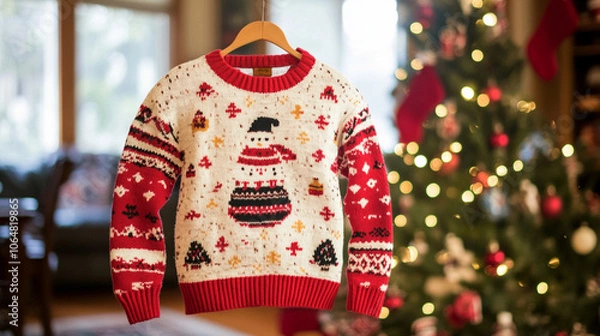 Obraz Xmas vibes - ugly Christmas sweater, jumper 